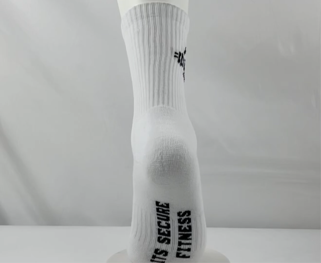 Phase2 Black LOGO Compression Crew Socks