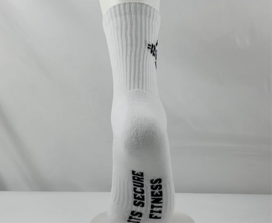 Phase2 Black LOGO Compression Crew Socks