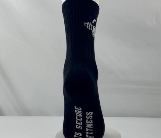 Phase2 White LOGO Compression Crew Socks